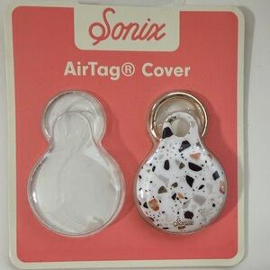 Sonix Terrazzo Pattern AirTag Cover with Gold Accent - Only 1